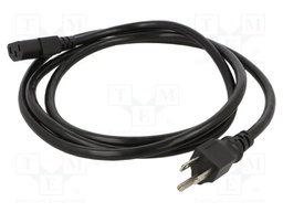 POWER CORD, NEMA 5-15P/IEC C13, 2M, 13A