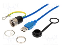 Adapter cable; USB A socket,USB A plug; 1310; USB 2.0; IP54; 2m