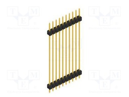 Connector: pin strips; pin header; male; PIN: 10; 2.54mm; THT; 1x10