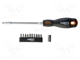 Kit: screwdriver bits; Phillips,Pozidriv®,slot,Torx®; 12pcs.