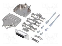 D-Sub; PIN: 15; plug; female; turned contacts; straight; soldering