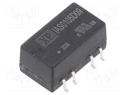 Isolated Board Mount DC/DC Converter, ITE, 2 Output, 1 W, 9 V, 56 mA, -9 V