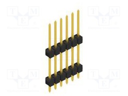 Connector: pin strips; pin header; male; PIN: 6; 2.54mm; THT; 1x6