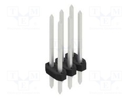 Connector: pin strips; pin header; male; PIN: 6; 2mm; THT; 2x3; 100V