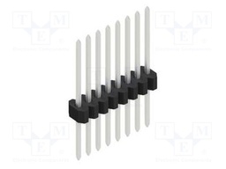 Connector: pin strips; pin header; male; PIN: 8; 1.27mm; THT; 1x8