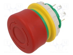 XW; IP65; -25÷60°C; Switch: emergency stop; Contacts: NC + NO