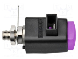 Laboratory clamp; purple; 300VDC; 16A; Contacts: nickel; -25÷90°C