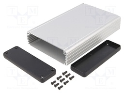 Enclosure: with panel; 1455; X: 103mm; Y: 160mm; Z: 30mm; aluminium