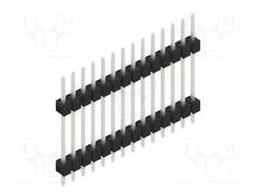 Connector: pin strips; pin header; male; PIN: 14; 2.54mm; THT; 1x14