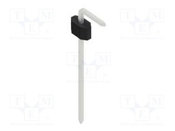 Connector: pin strips; pin header; male; PIN: 1; 1.27mm; THT; 1x1