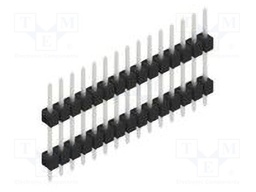 Connector: pin strips; pin header; male; PIN: 15; 2.54mm; THT; 1x15