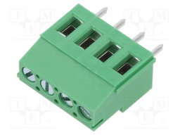 PCB terminal block; Contacts ph: 5.08mm; ways: 4; angled 90°; 300V