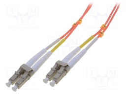 Fiber patch cord; OM2; LC/PC,both sides; 1m; LSZH; orange