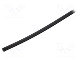 Hole and edge shield; polyetylene; L: 30.5m; black; H: 4.1mm