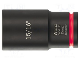 Socket; 6-angles,inch,socket spanner,impact; HEX 15/16"; 3/8"