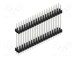Connector: pin strips; pin header; male; PIN: 38; 2.54mm; THT; 2x19
