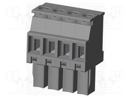 Connector: pluggable terminal block; plug; female; angled 90°
