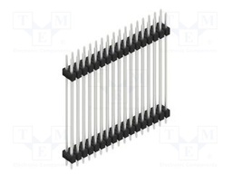 Connector: pin strips; pin header; male; PIN: 34; 2.54mm; THT; 2x17