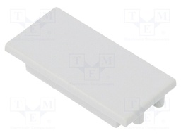 Cap for LED profiles; grey; ABS; Application: VARIO30-04