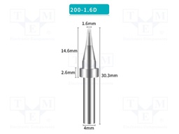 Tip; chisel; 1.6mm; for soldering station; BK3500