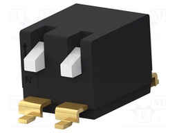 Switch: DIP-SWITCH; Poles number: 2; OFF-ON; 0.025A/24VDC; Pos: 2