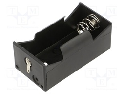 Holder; D,R20; Batt.no: 1; soldering lugs; black