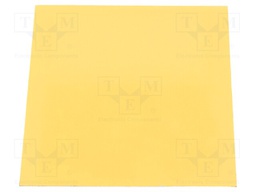 Heat transfer pad: silicone; L: 101.6mm; W: 101.6mm; Colour: golden