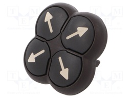 Switch: 4-position; Stabl.pos: 1; 22mm; black; Illumin: none; IP66