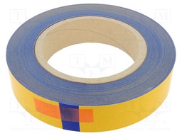 Tape: marking; blue; L: 50m; W: 50mm; self-adhesive; PVC