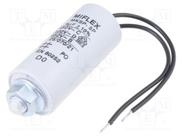 Capacitor: motors, run; 4uF; 450V; Ø25x53mm; -25÷70°C; ±10%; 10000h