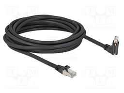 Patch cord; S/FTP; Cat: 6; RJ45 plug,RJ45 down angled plug; 5m