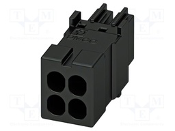 PCB connector, color: black, number of positions: 2, product