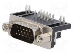 HIGH DENSITY D SUB, PLUG, 15 POSITION