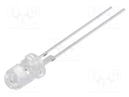 LED; 5mm; yellow; 5800÷7000mcd; 30°; 3÷4.5V; 20mA; Variant: blinking