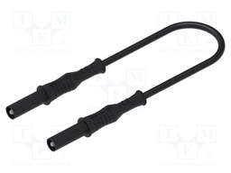 Test lead; 25A; banana plug 4mm,both sides; insulated; Len: 1.5m