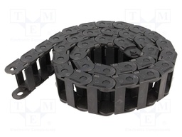 Cable chain; Series: Light; Bend.rad: 38mm; L: 986mm; Colour: black