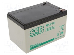 Re-battery: acid-lead; 12V; 12Ah; AGM; maintenance-free