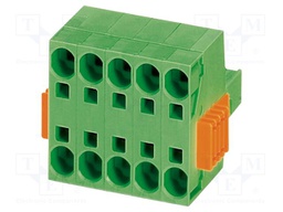 PCB connector, nominal cross section: 6 mm?, color: green, n