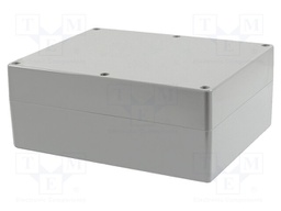 Enclosure: multipurpose; X: 240mm; Y: 300mm; Z: 120mm; 1555; grey
