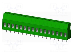 Connector: PCB terminal block; terminal; Plating: tinned; on PCBs