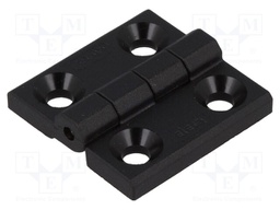 Hinge; Width: 30mm; technopolymer (PA); black; H: 30mm