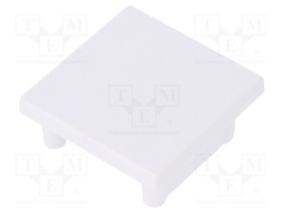 Cap for LED profiles; white; ABS; Application: SMART16