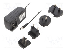 Power supply: switched-mode; constant voltage; 24VDC; 1A; 24W