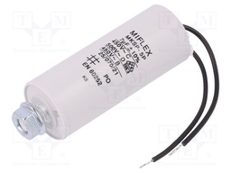 Capacitor: motors, run; 7uF; 450V; Ø30x78mm; -25÷70°C; ±10%; 10000h