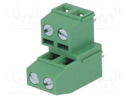 PCB terminal block; angled 90°; 5.08mm; ways: 4; on PCBs; terminal