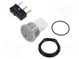 Switch: vandal resistant; Pos: 2; SPDT; 5A/125VAC; IP40; ON-(ON)