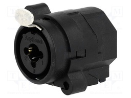 Socket; Jack 6,35mm + XLR; female; straight; with push button