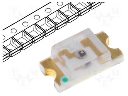 LED; SMD; 1206; red; 10÷20mcd; 3.2x1.6x1.1mm; 120°; 1.5÷2.4V; 20mA