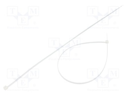 Cable tie; L: 370mm; W: 3.6mm; polyamide; 177N; natural; Ømax: 102mm