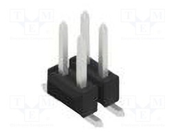 Connector: pin strips; pin header; male; PIN: 4; 2.54mm; SMT; 2x2